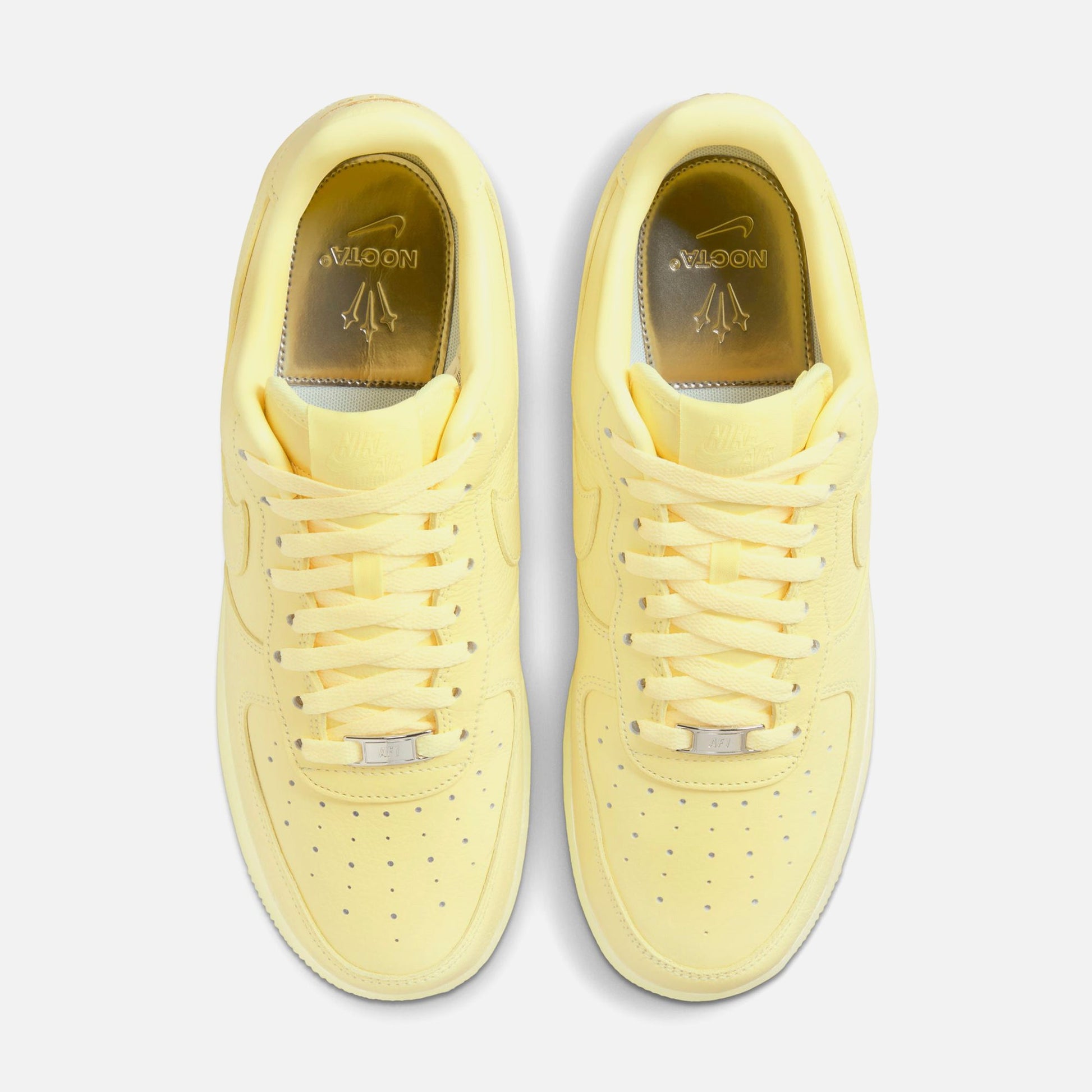 Men Kith Nike x NOCTA Air Force 1 Low - Citron Tint / Cobalt Tint / Metallic Si