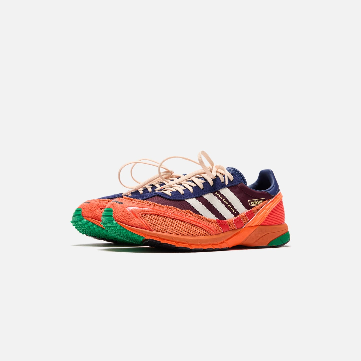 Men Kith adidas x Bad Bunny Adizero SL 72 - Maroon / Chalk White / Semi Solar R