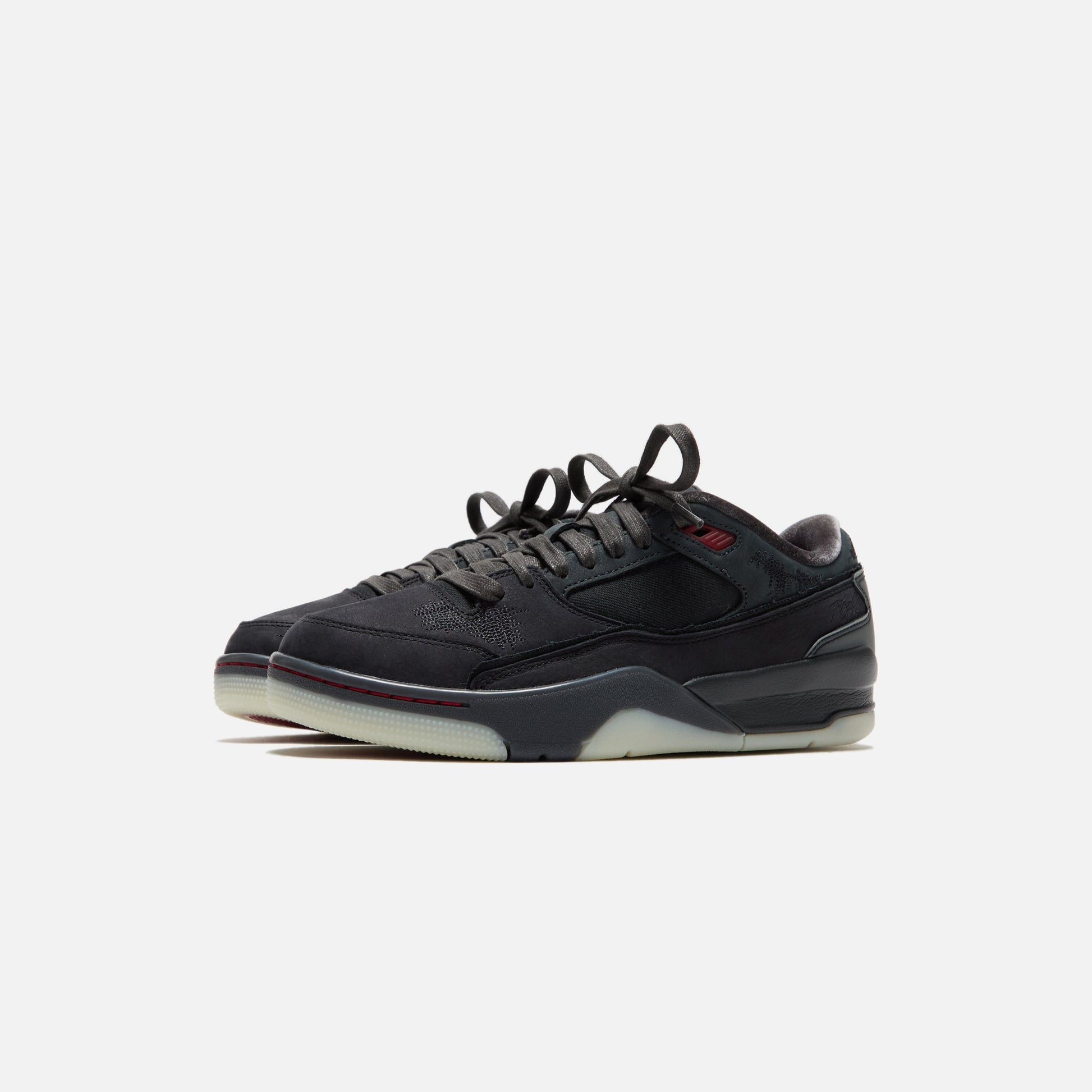 Women Kith Jordan x Who Decides War WMNS Flight Court SP - Black / Varsity Red /