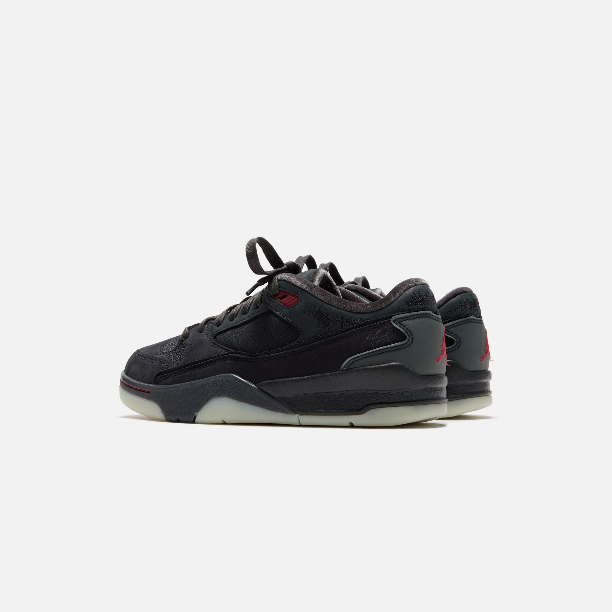 Women Kith Jordan x Who Decides War WMNS Flight Court SP - Black / Varsity Red /