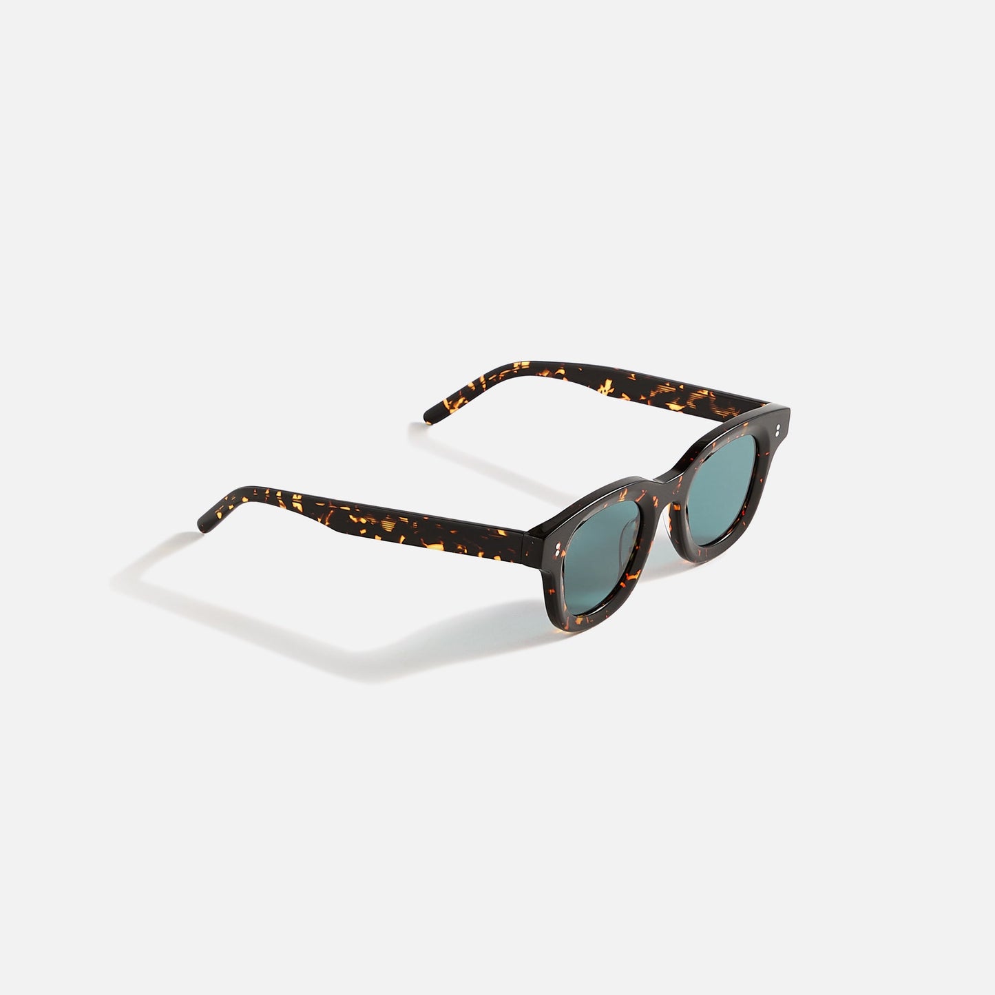 Men Kith AKILA Apollo Sunglasses - Tokyo Tortoise / Viridian