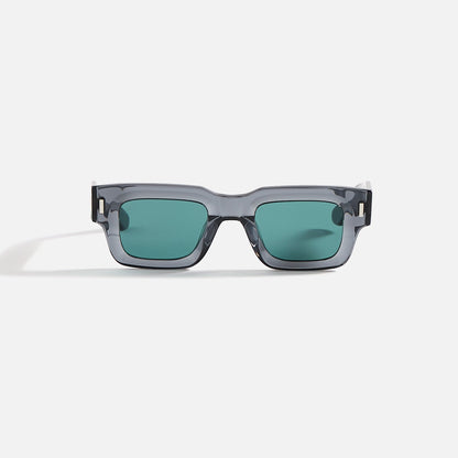 Men Kith AKILA Ares Sunglasses - Cement / Viridian