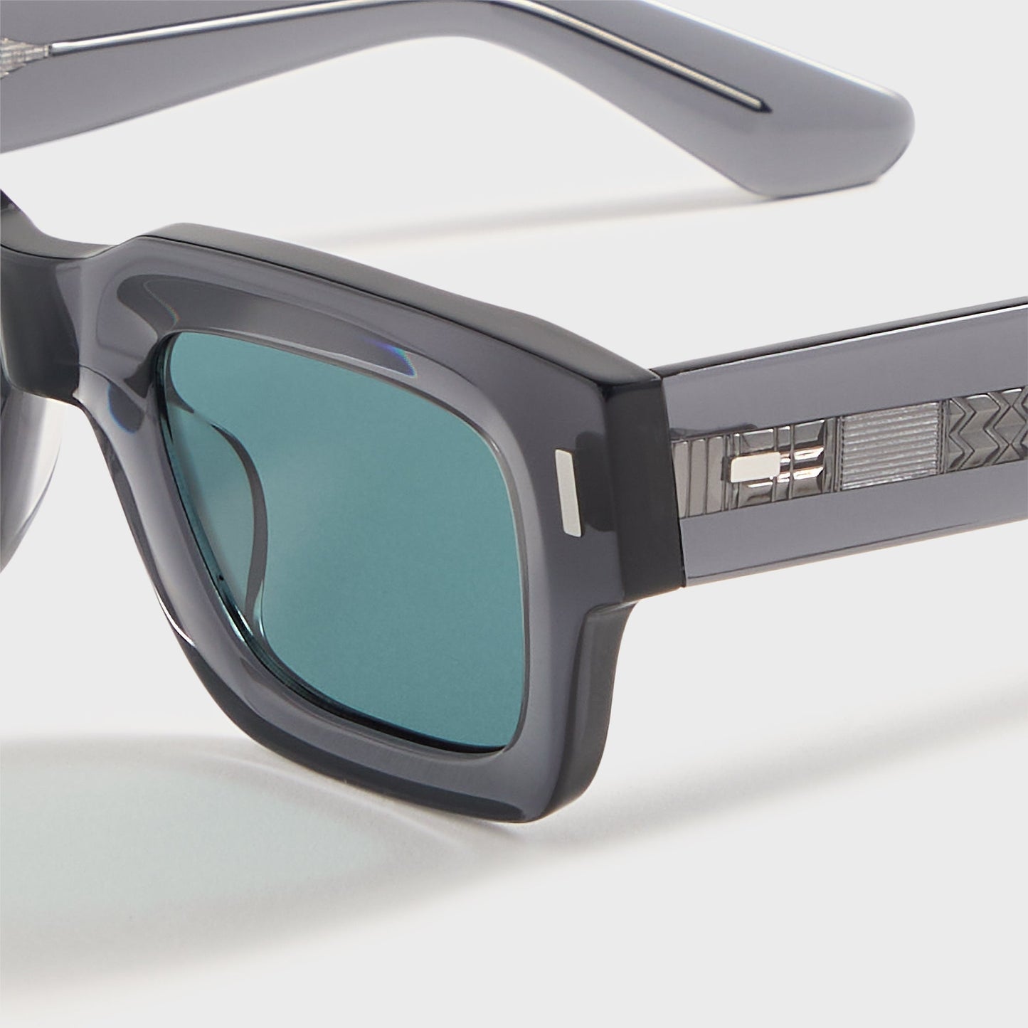Men Kith AKILA Ares Sunglasses - Cement / Viridian