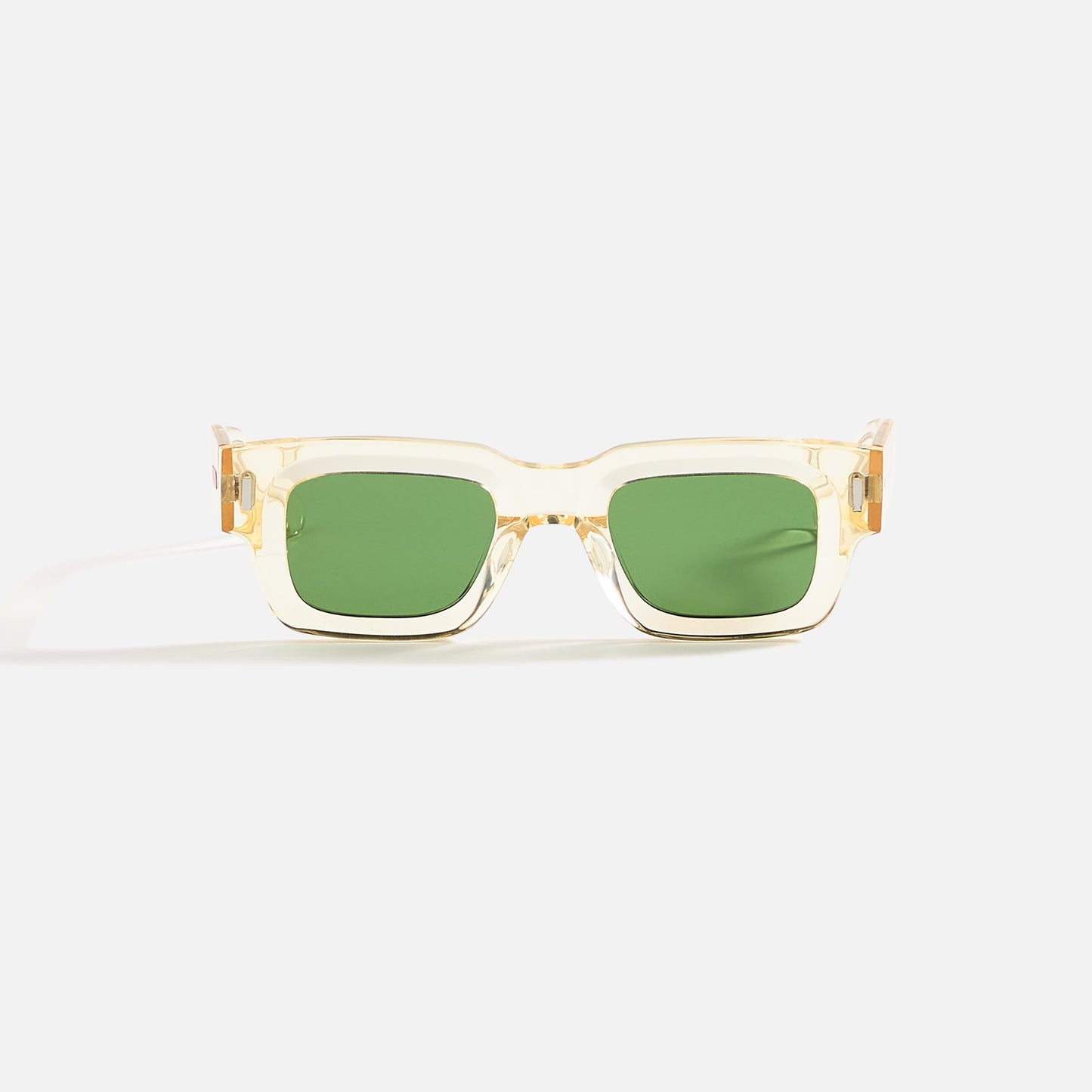 Men Kith AKILA Ares Sunglasses - Lemonade / Green