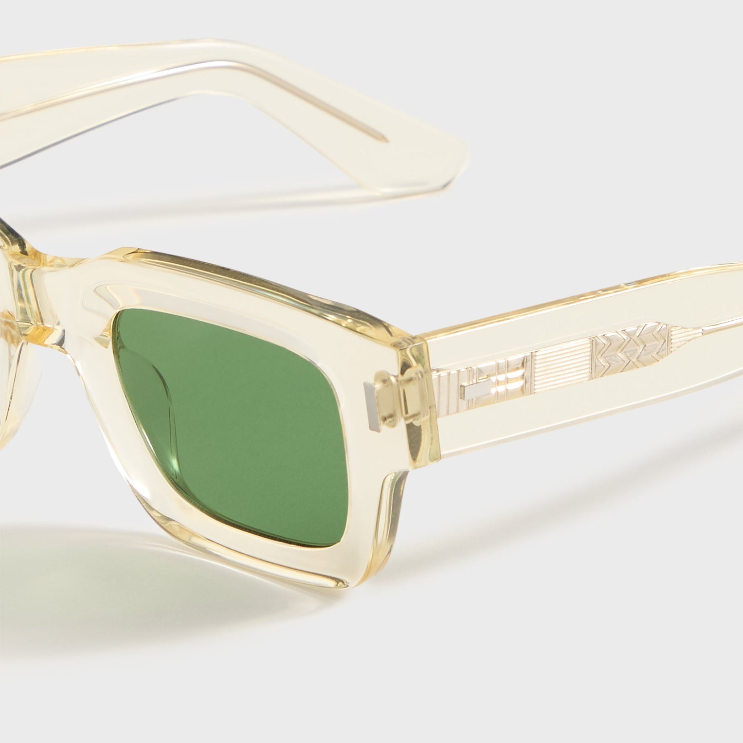 Men Kith AKILA Ares Sunglasses - Lemonade / Green