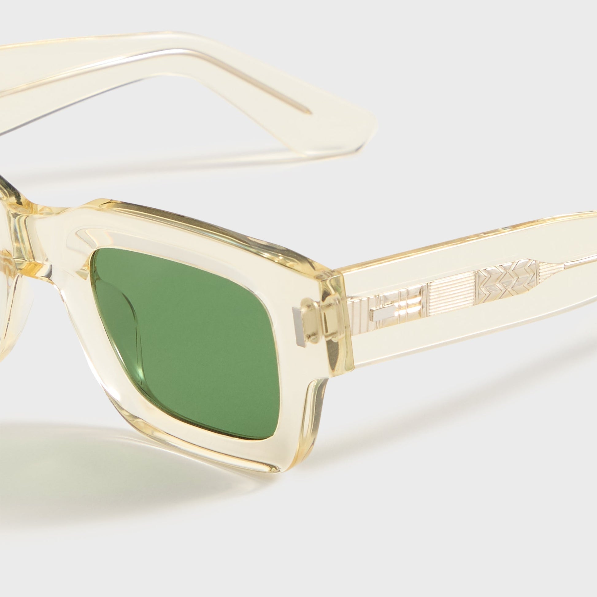 Men Kith AKILA Ares Sunglasses - Lemonade / Green