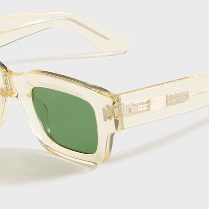 Men Kith AKILA Ares Sunglasses - Lemonade / Green