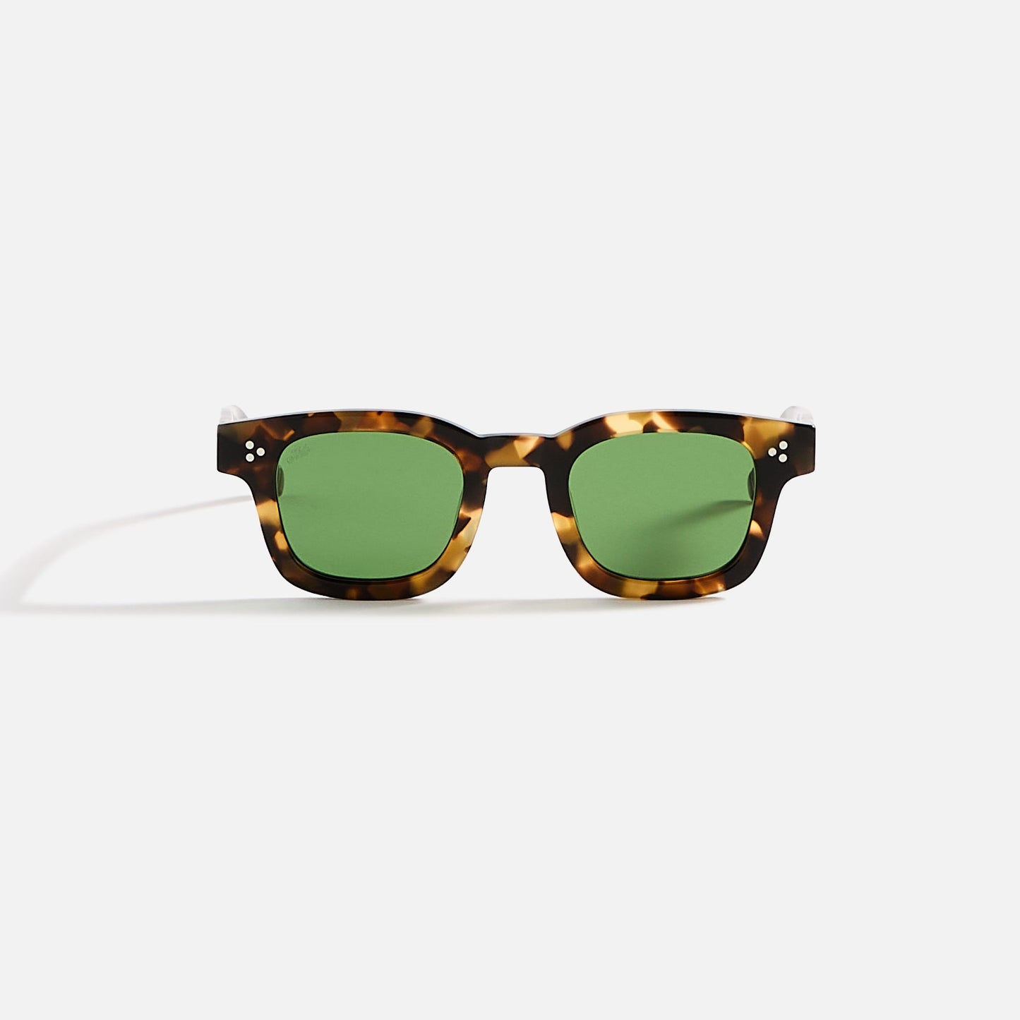 Men Kith AKILA Ascent Sunglasses - Camo Tortoise / Green