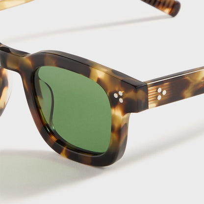 Men Kith AKILA Ascent Sunglasses - Camo Tortoise / Green