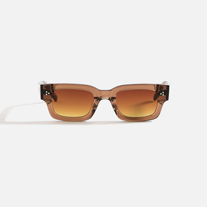 Men Kith AKILA Syndicate Sunglasses - Brown / Amber Gradient