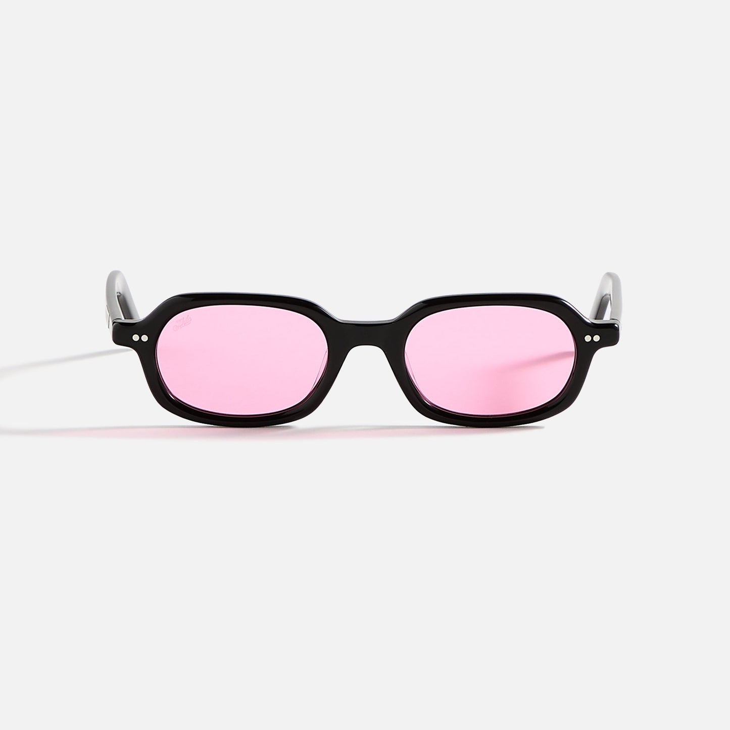 Men Kith AKILA Psyche Sunglasses - Black / Pink