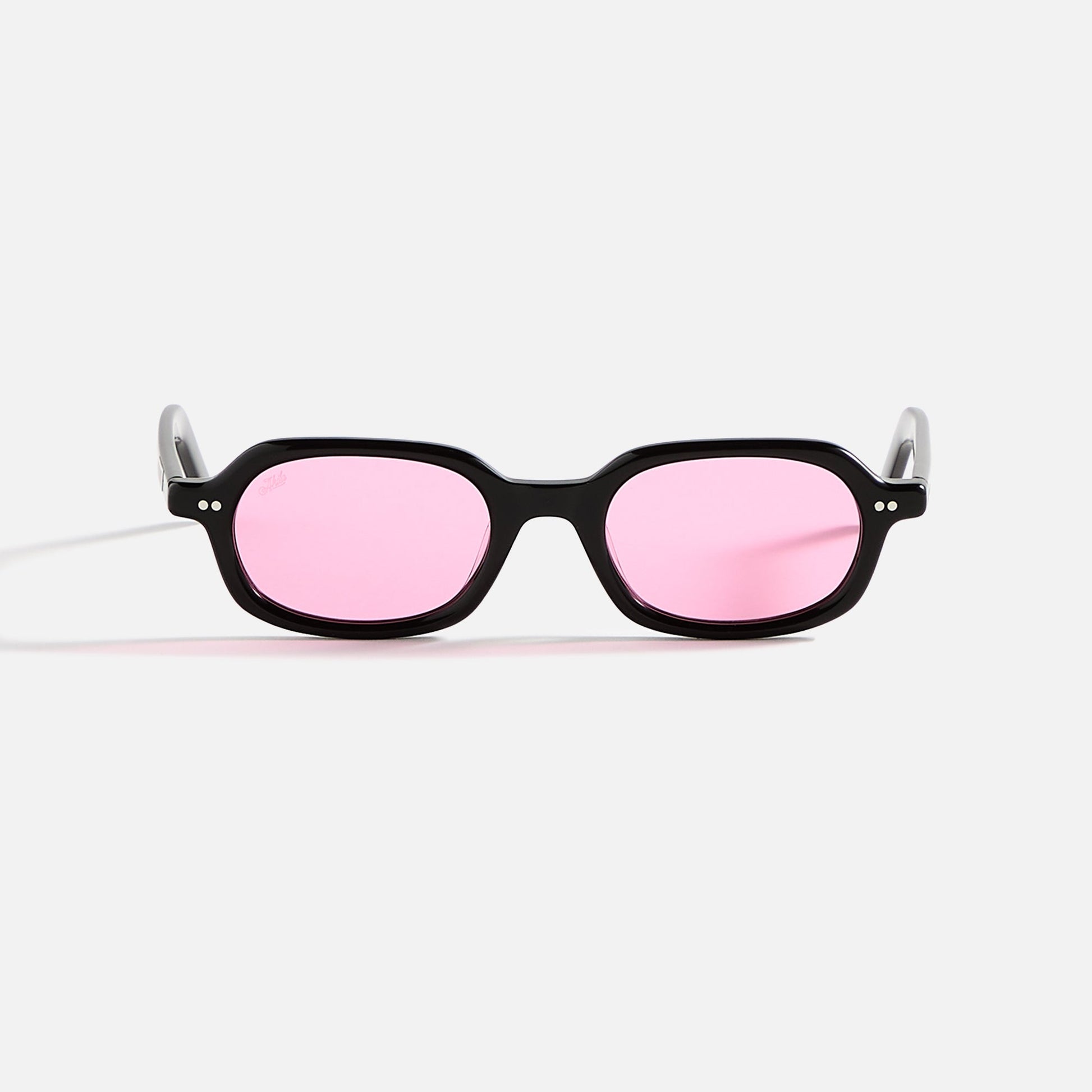 Men Kith AKILA Psyche Sunglasses - Black / Pink