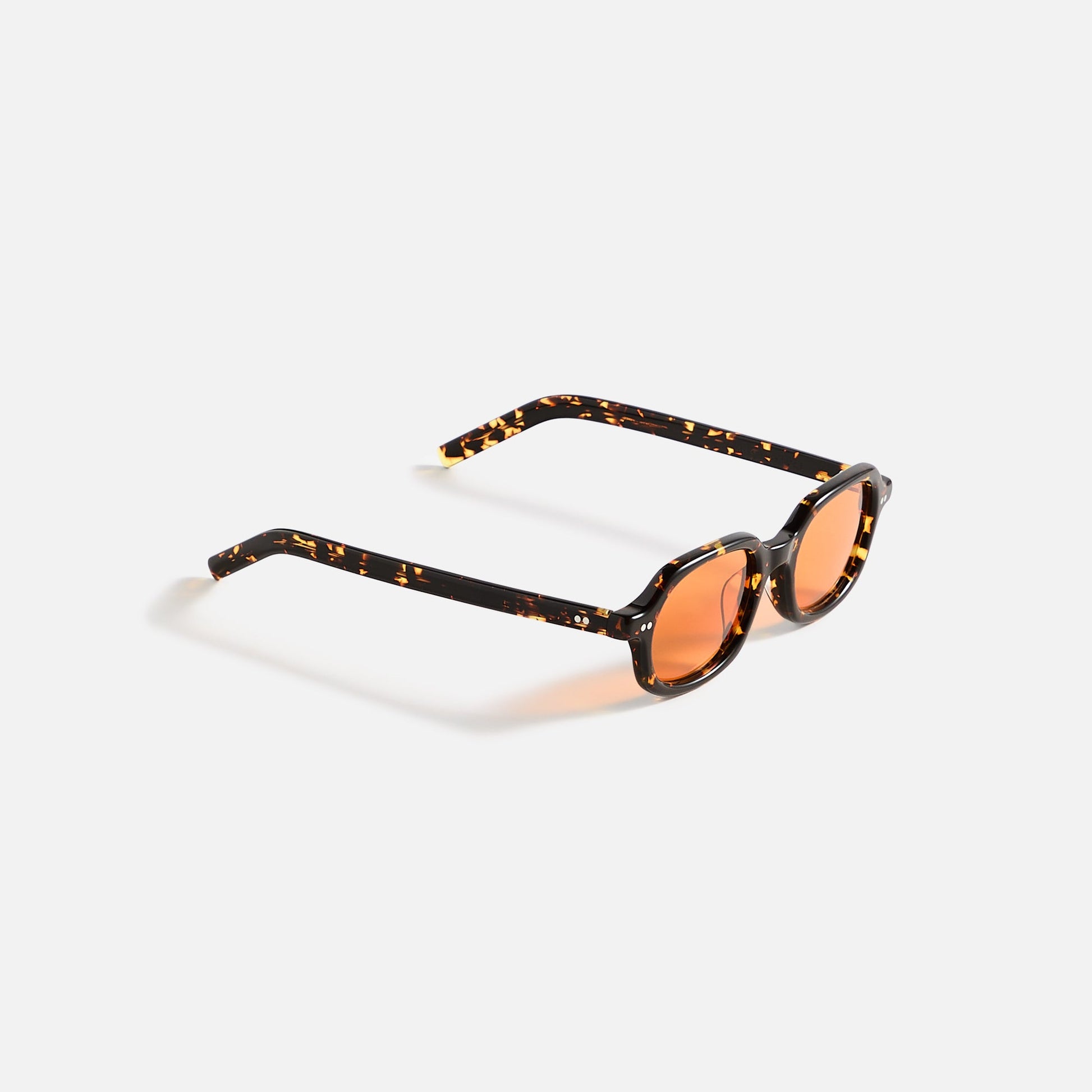 Men Kith AKILA Psyche Sunglasses - Tokyo Tortoise / Orange