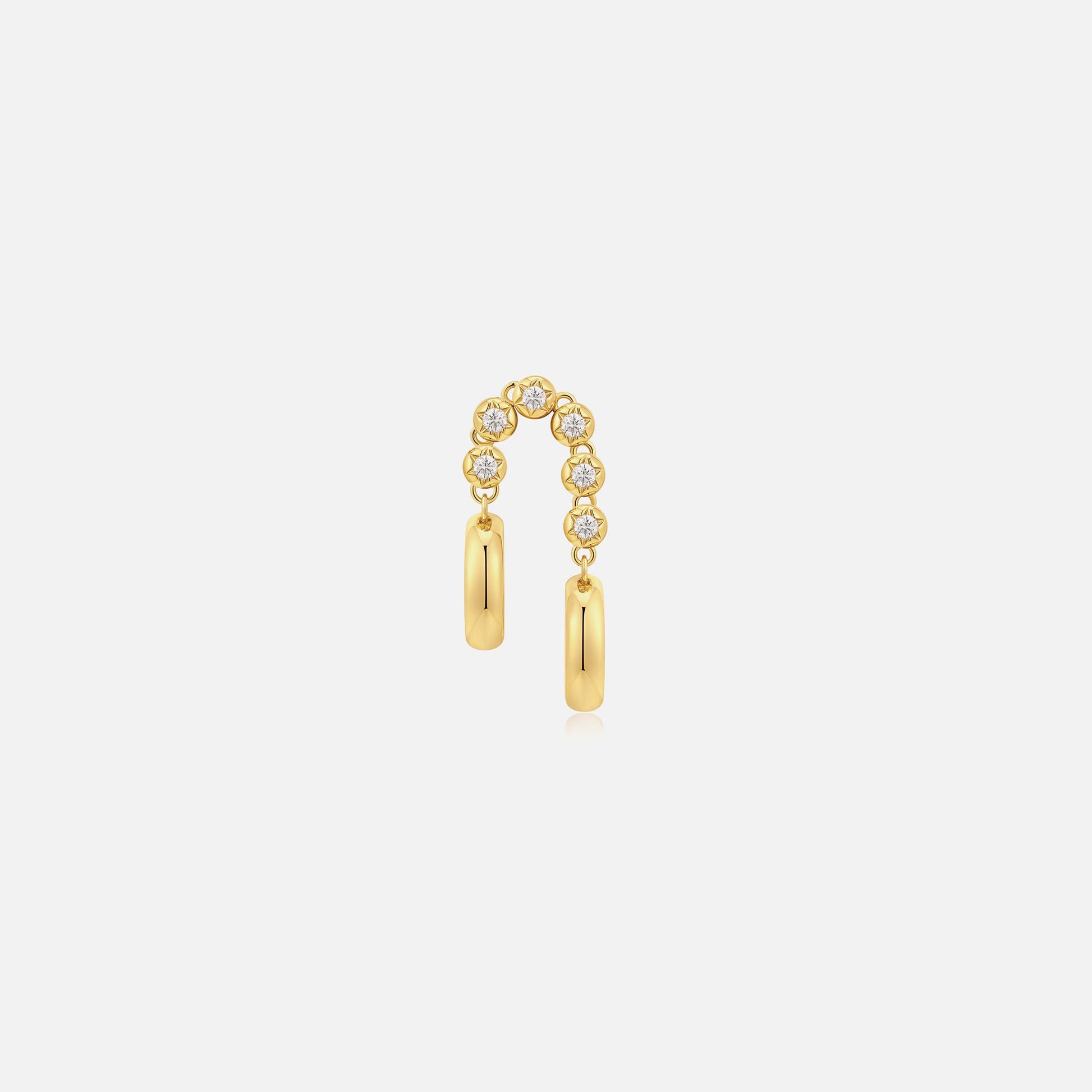 Women Kith Luv AJ The Rose Bud Double Hoops - Gold