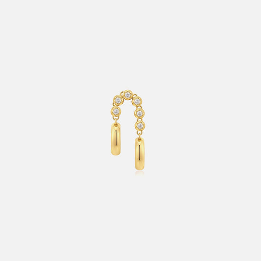 Women Kith Luv AJ The Rose Bud Double Hoops - Gold