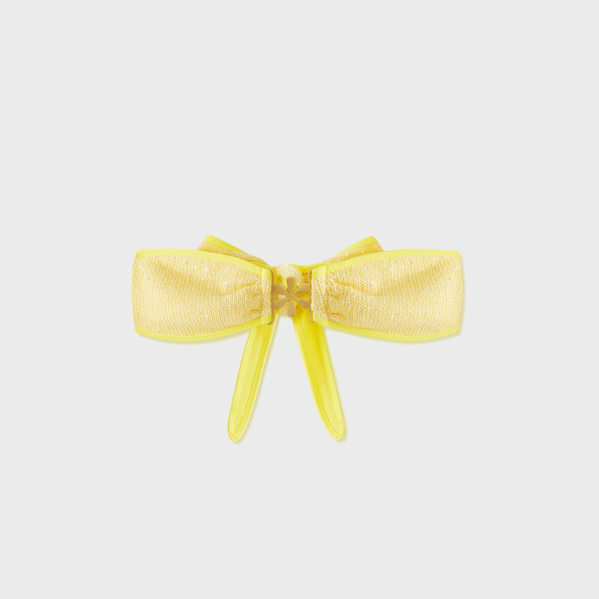 Women Kith Asta Resort Mia Bikini Top - Butter Yellow Sequin