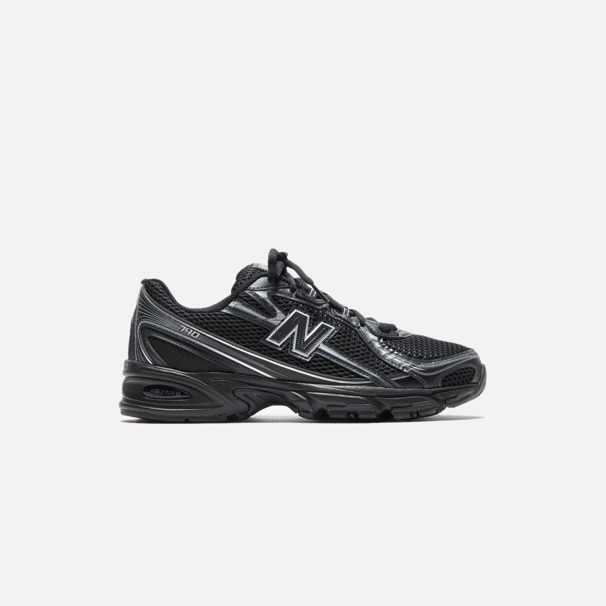 Men Kith New Balance 740 - Black / Silver Metallic