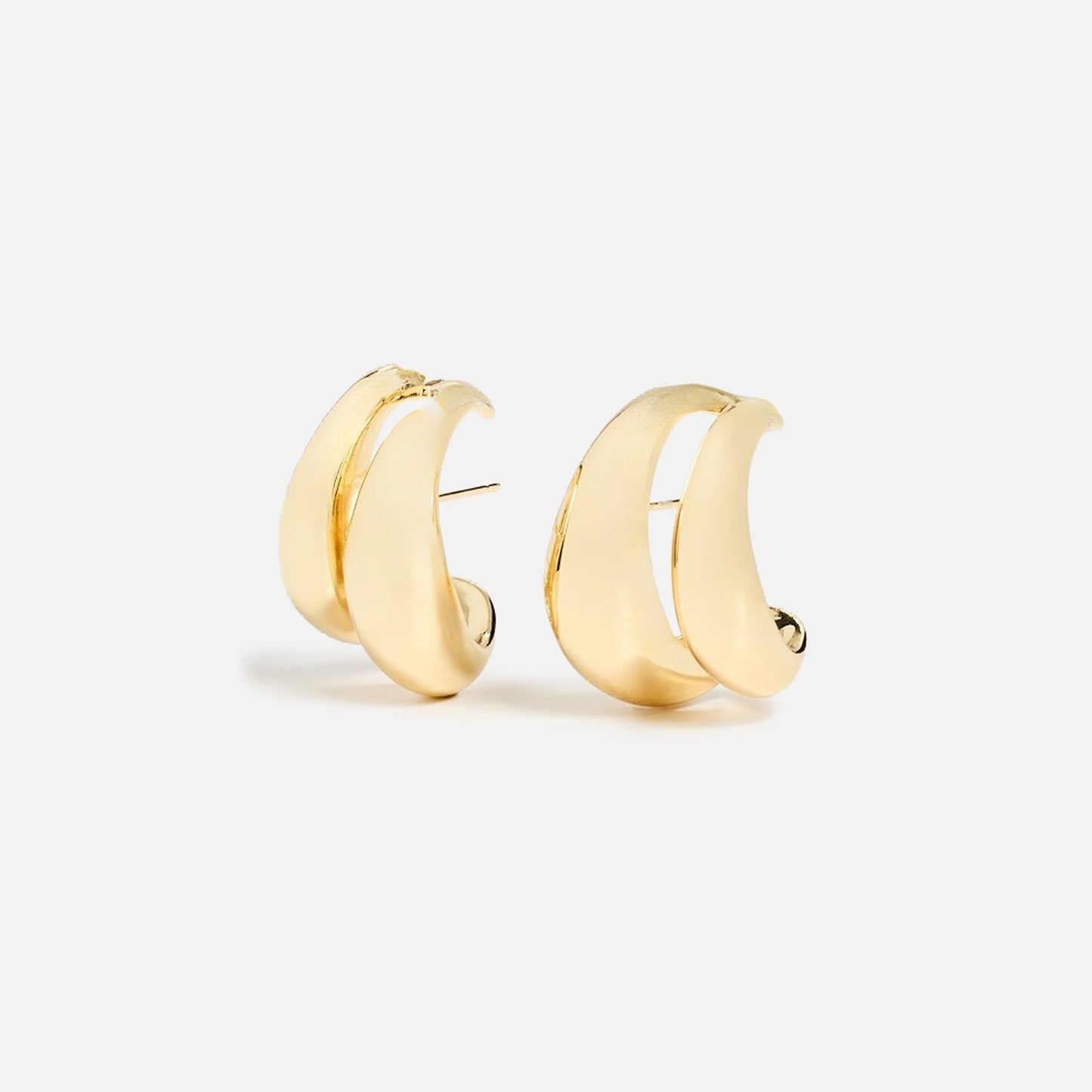 Women Kith SHASHI Double Odyssey Hoop Earring - Gold