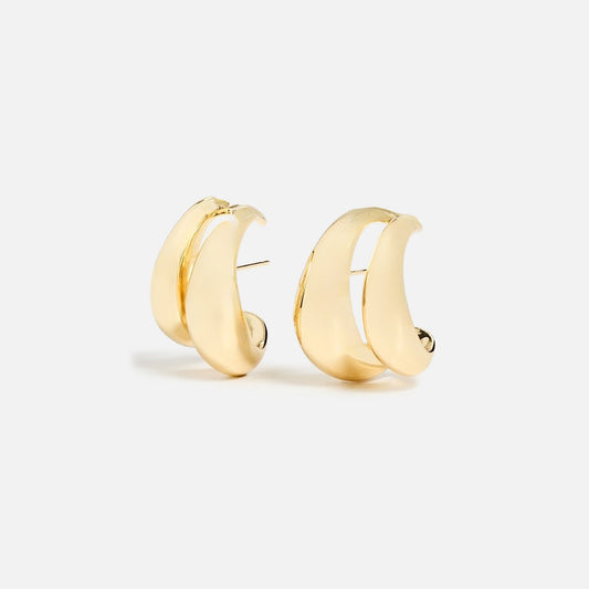 Women Kith SHASHI Double Odyssey Hoop Earring - Gold