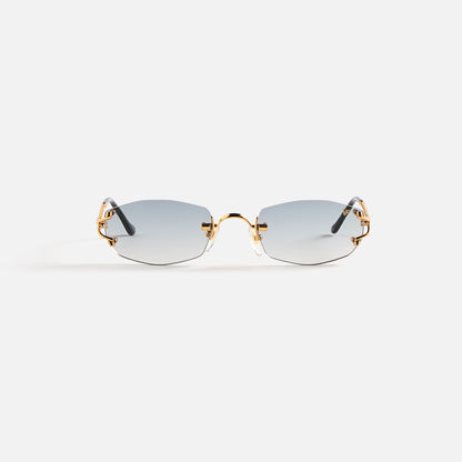 Men Kith Vintage Frames Aspen Drill Mount 24KT Gold - Grey