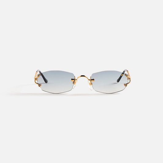 Men Kith Vintage Frames Aspen Drill Mount 24KT Gold - Grey