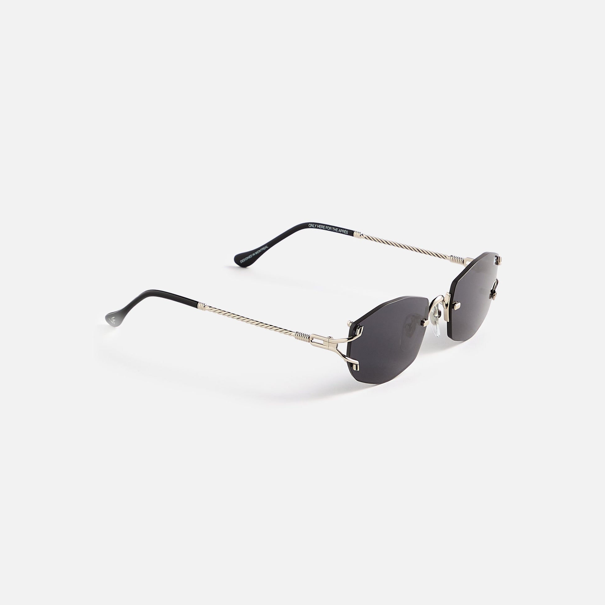 Men Kith Vintage Frames Aspen Drill Mount 24KT White Gold - Navy