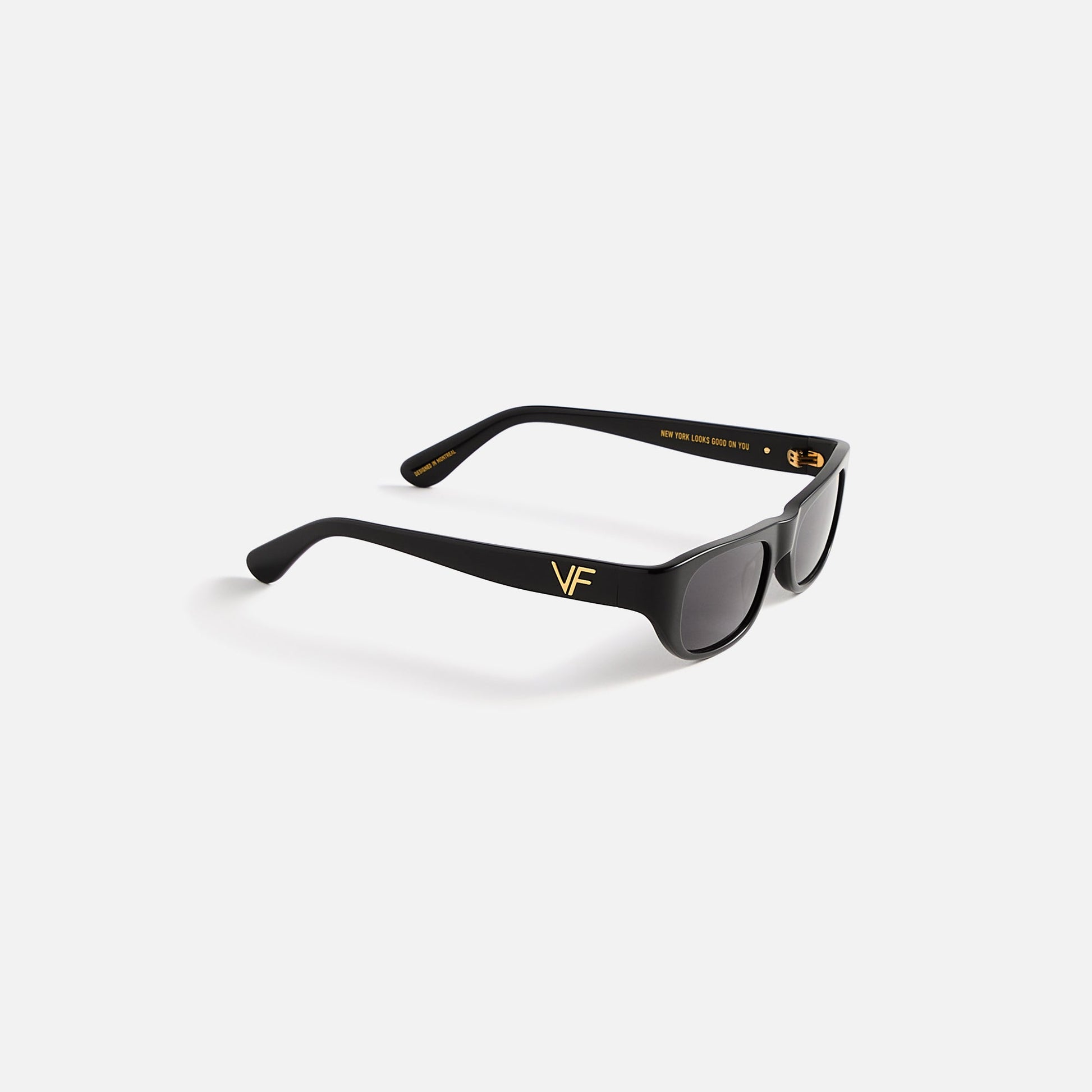 Men Kith Vintage Frames Bowery Black Acetate - Purple