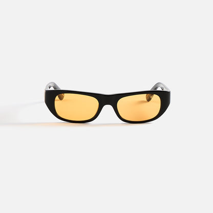 Men Kith Vintage Frames Bowery Black Acetate - Yellow