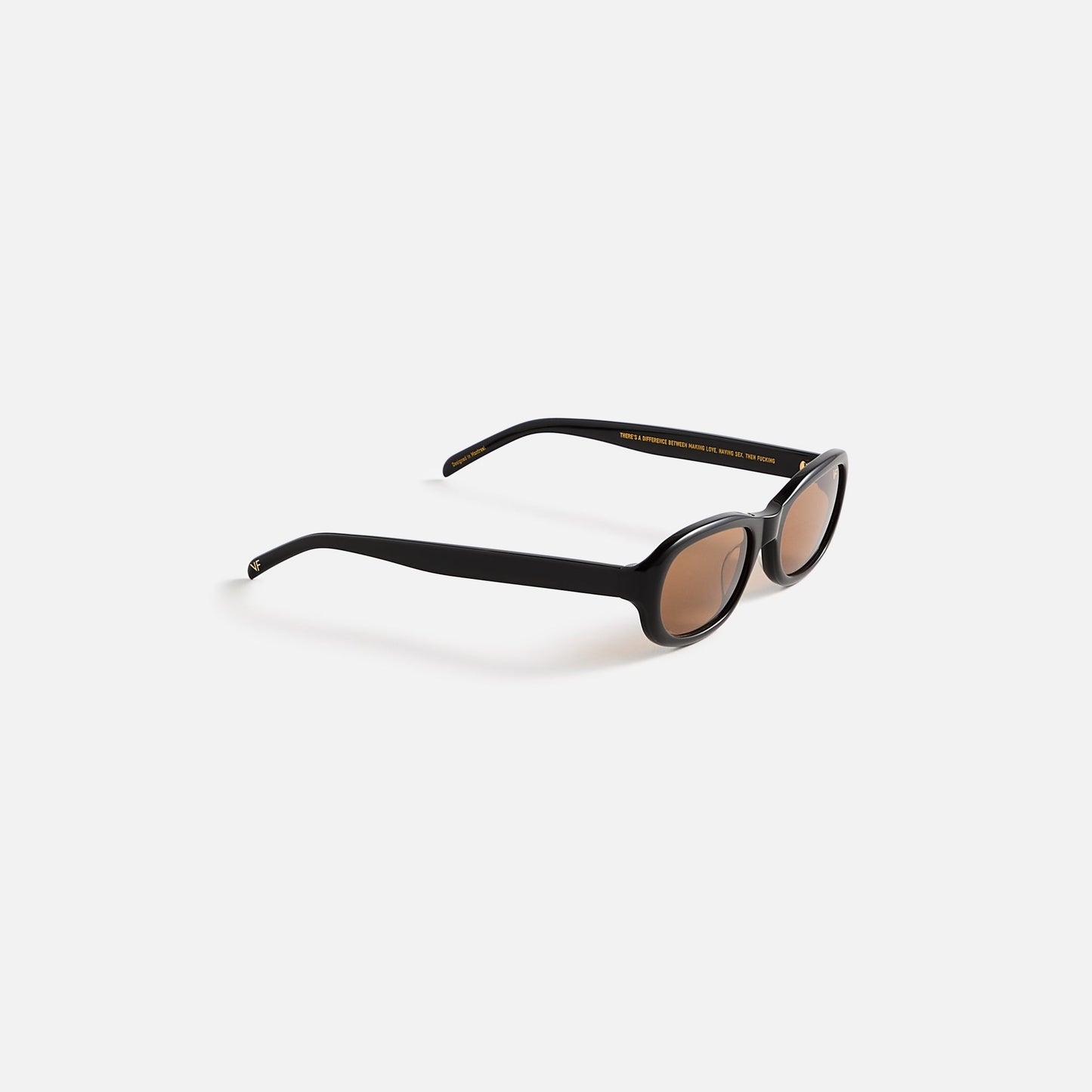 Men Kith Vintage Frames Ruby Black Acetate - Yellow