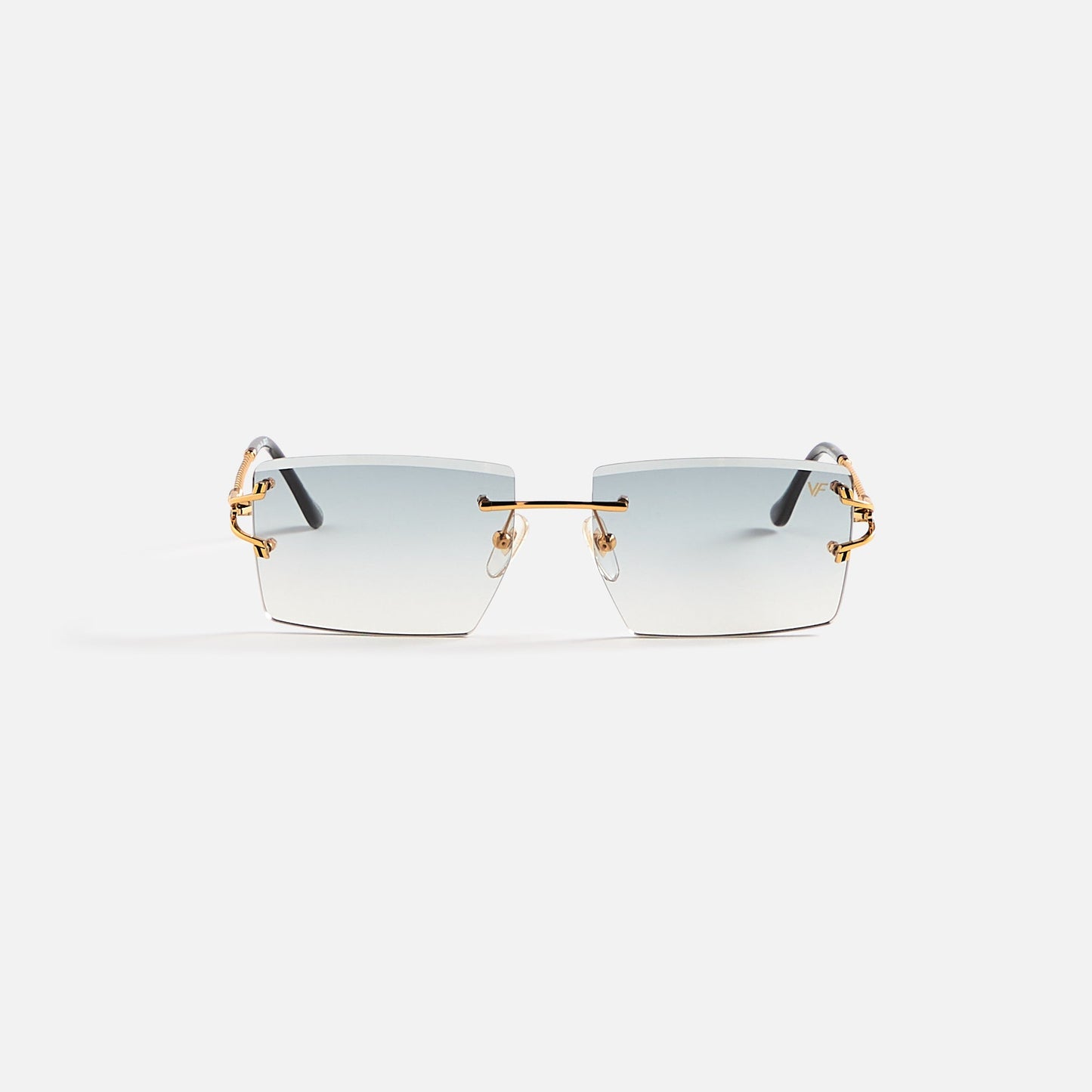 Men Kith Vintage Frames Icon Drill Mount 24kt Yellow Gold - Blue