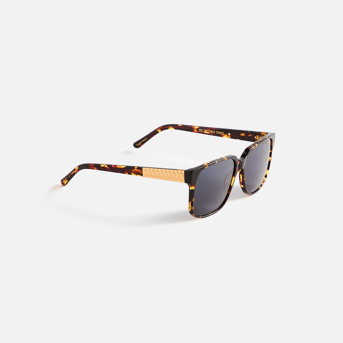 Men Kith Vintage Frames Connoisseur Brown Tortoise Acetate - Navy