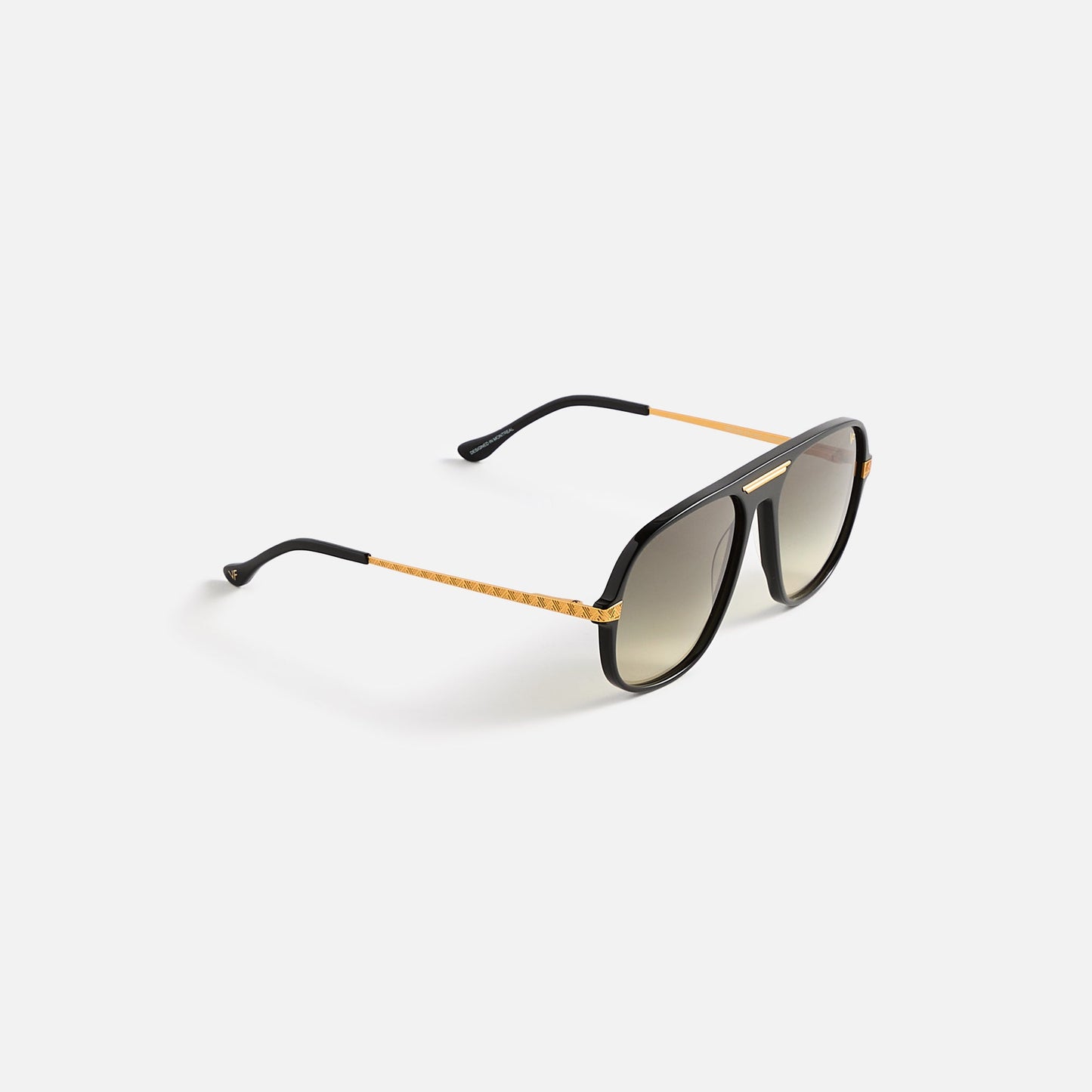 Men Kith Vintage Frames Lucky Black Acetate - Gray Gradient
