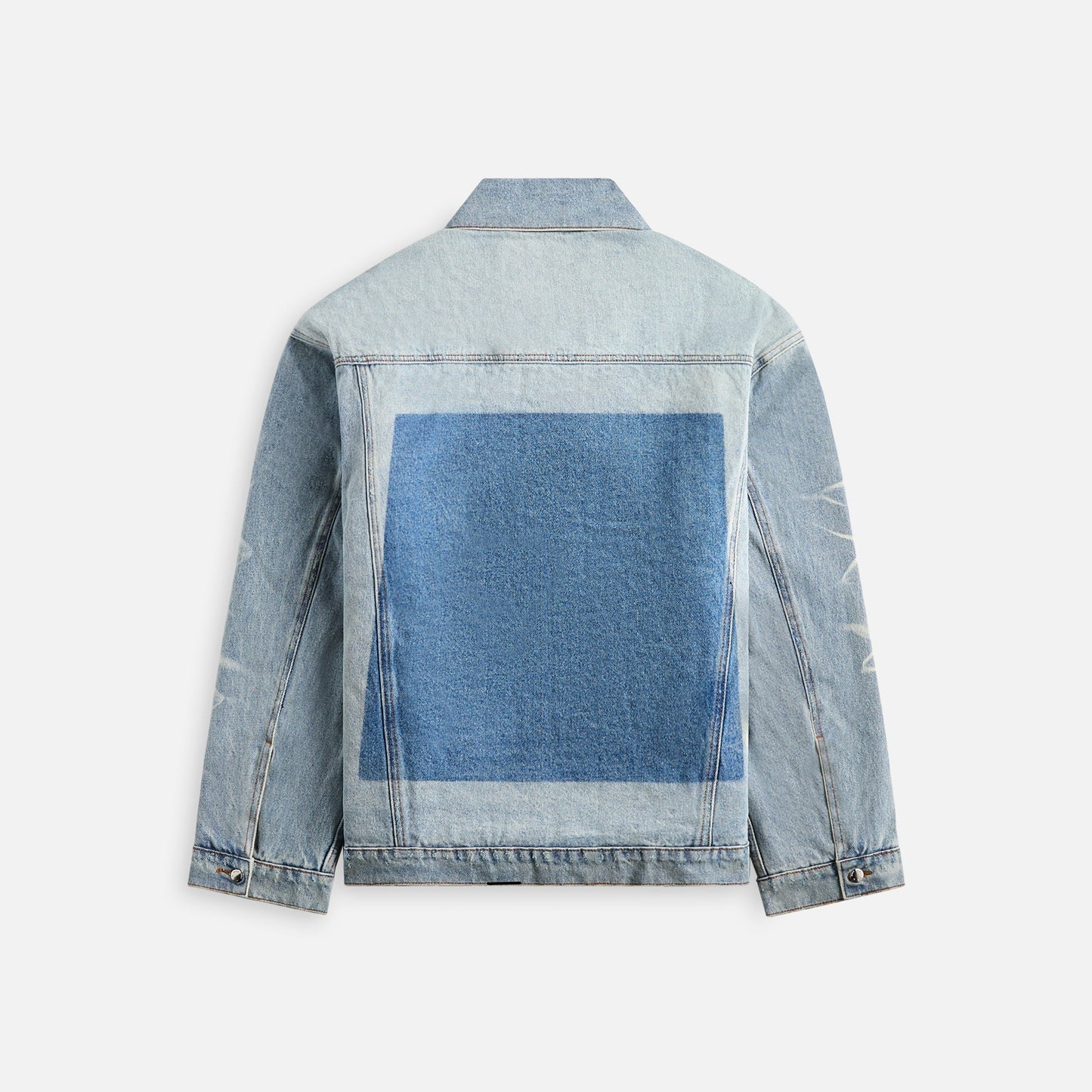 Men Kith Noon Goons Jailhouse Quilted Denim Jacket - Beach Blue