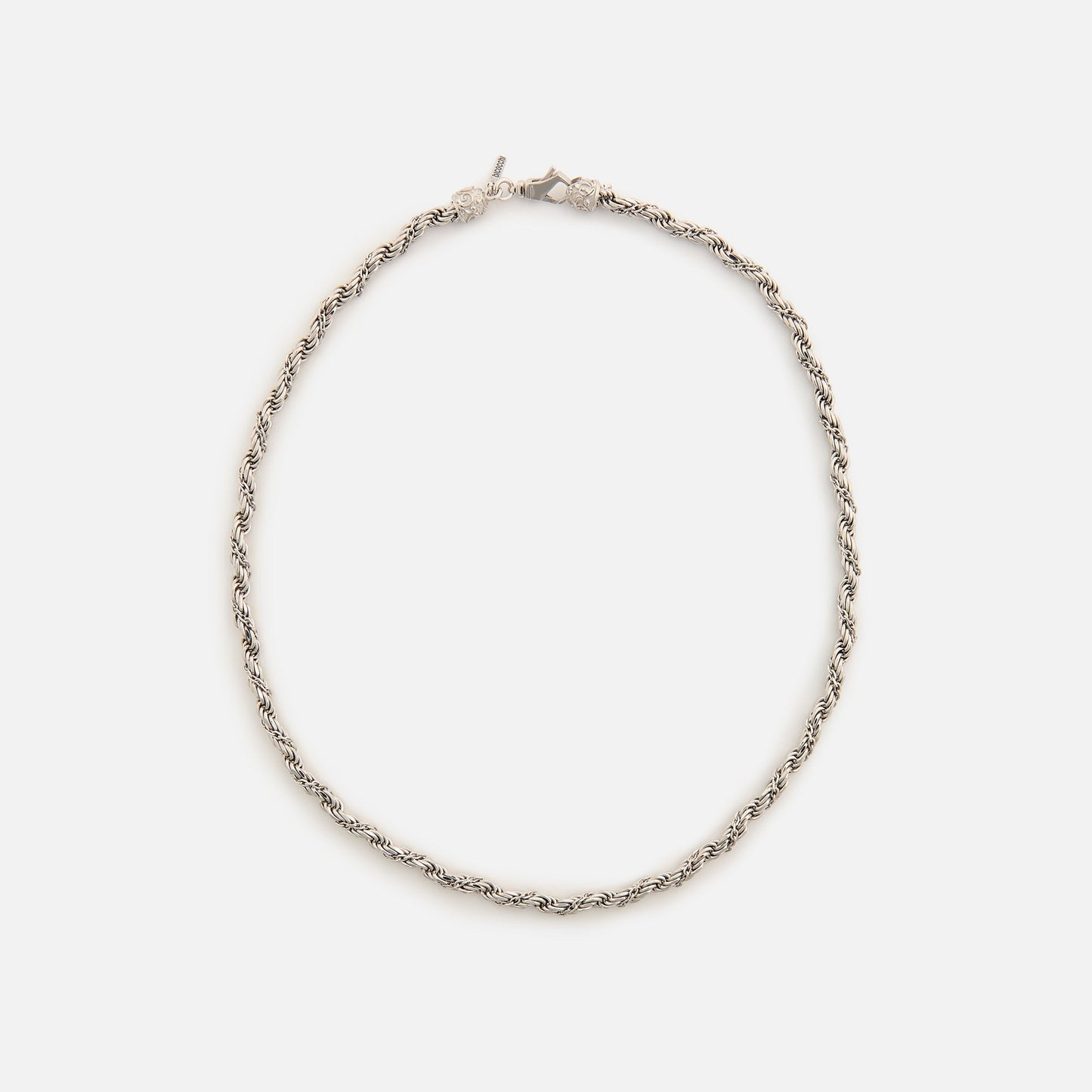 Men Kith Emanuele Bicocchi Wrapped Rope Chain Necklace (Small) - Silver