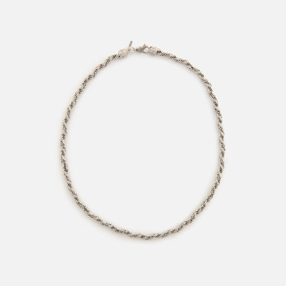 Men Kith Emanuele Bicocchi Wrapped Rope Chain Necklace (Small) - Silver