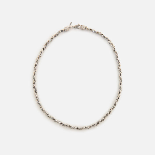 Men Kith Emanuele Bicocchi Wrapped Rope Chain Necklace (Small) - Silver