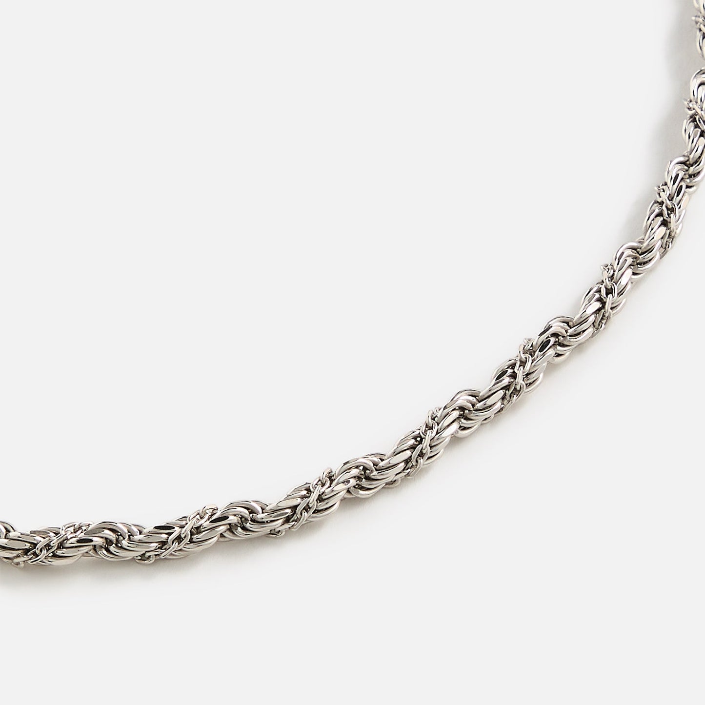 Men Kith Emanuele Bicocchi Wrapped Rope Chain Necklace (Small) - Silver