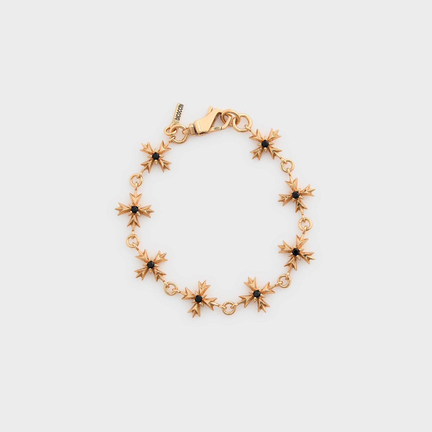 Men Kith Emanuele Bicocchi Gold Black Zirconia Crest Bracelet - Gold