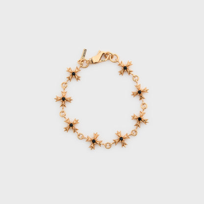 Men Kith Emanuele Bicocchi Gold Black Zirconia Crest Bracelet - Gold