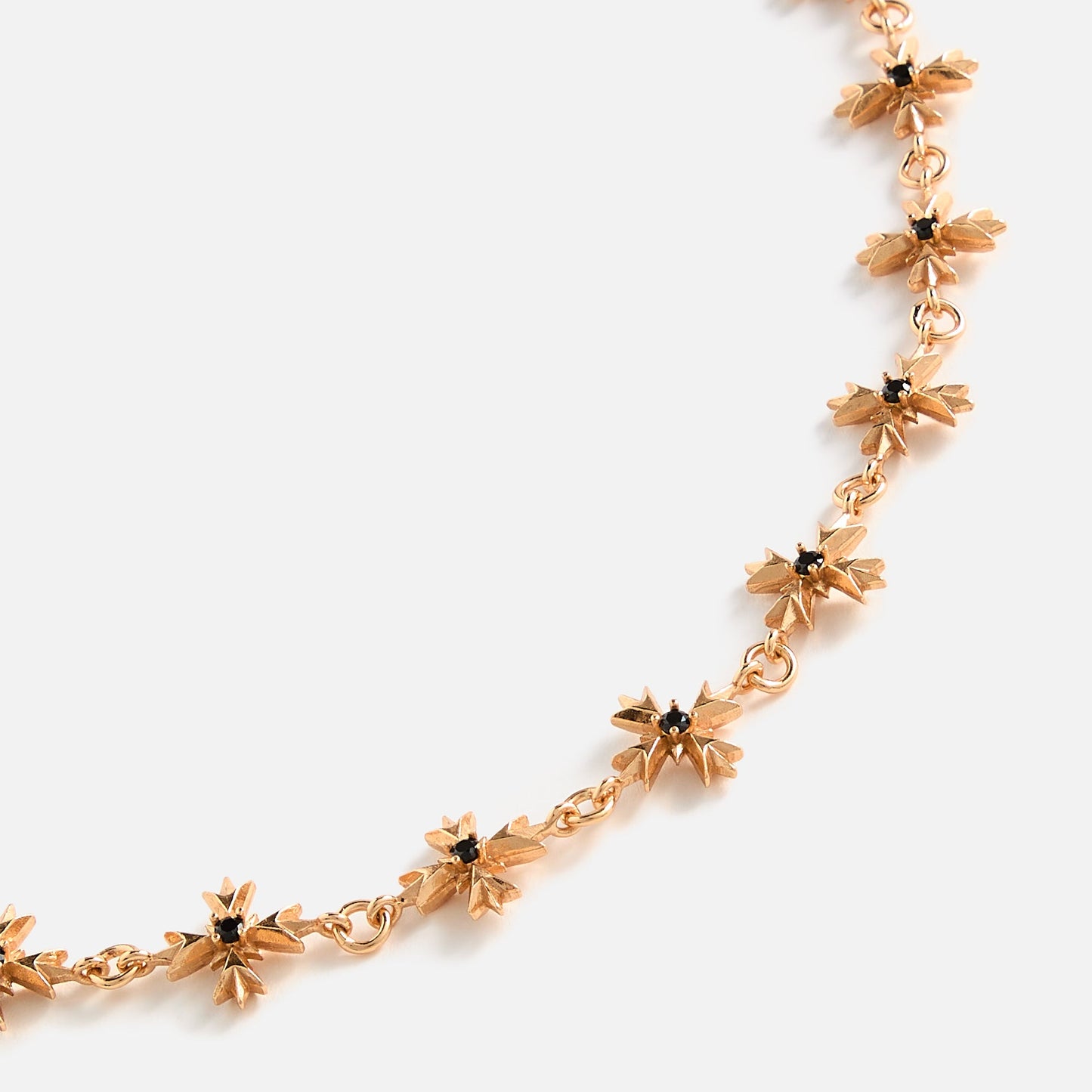 Men Kith Emanuele Bicocchi Black Zirconia Crest Necklace - Gold