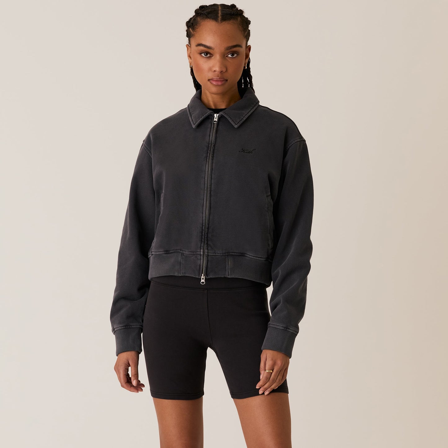 Women Kith Kith Women Brisa III Fleece Bomber - Gotham