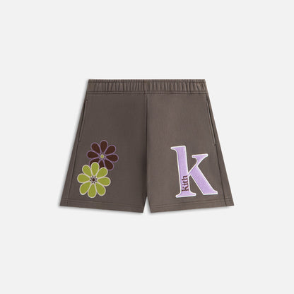 Women Kith Kith Women Rayne Floral Sweatshort - Hematite