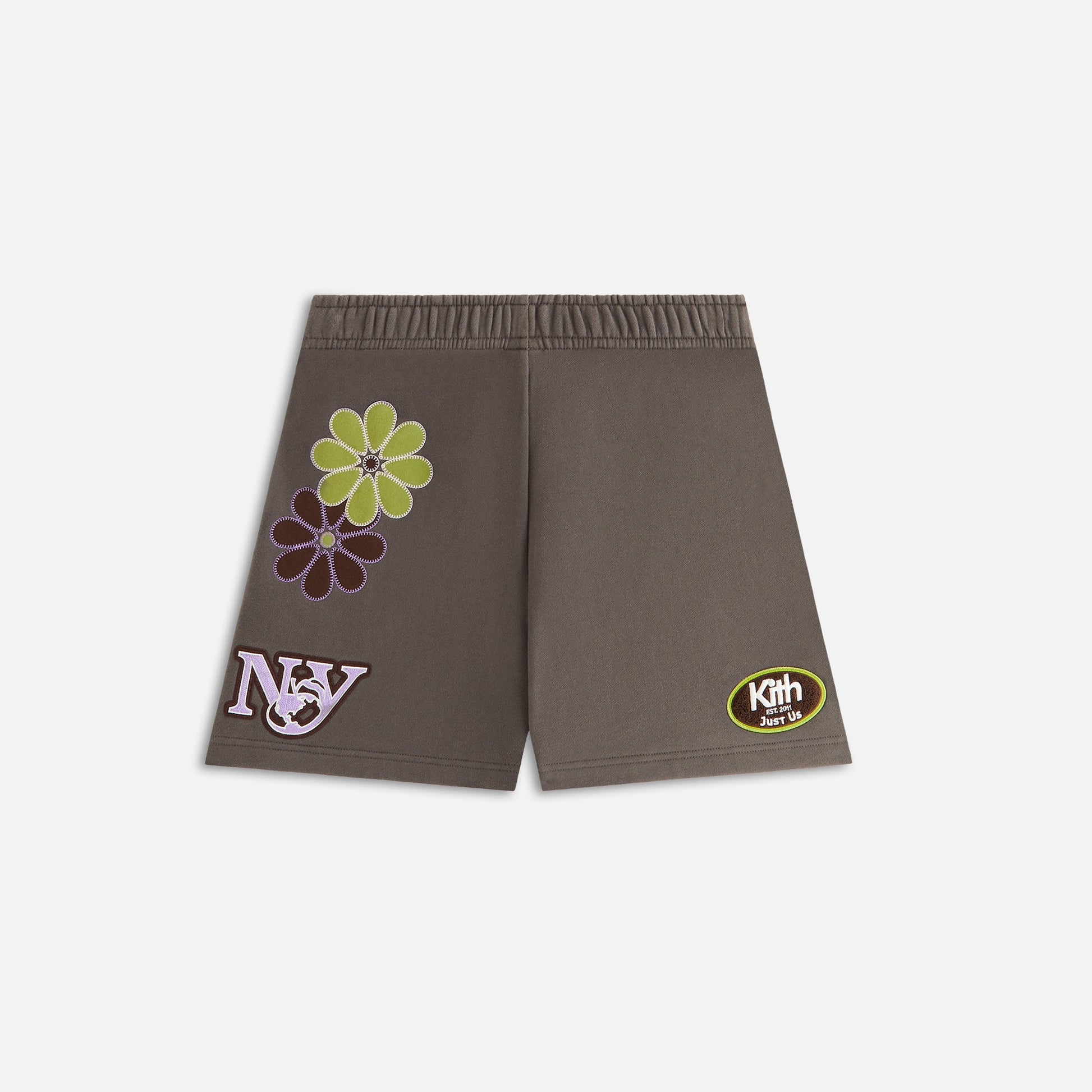 Women Kith Kith Women Rayne Floral Sweatshort - Hematite