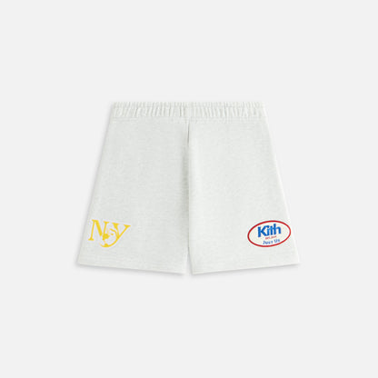 Women Kith Kith Women Rayne Patched Sweatshort - Light Heather Grey