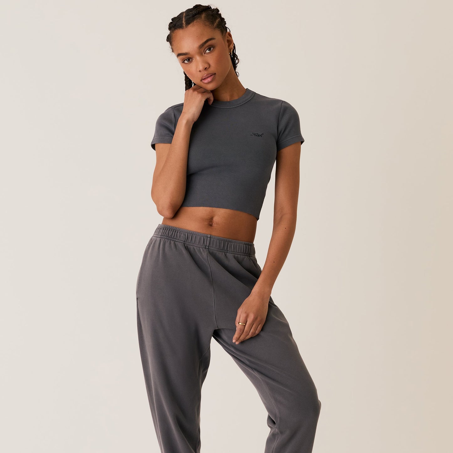 Women Kith Kith Women Mulberry II Tee - Hematite