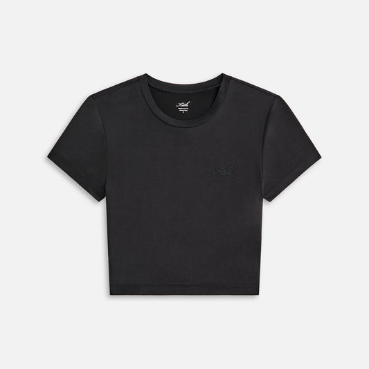 Women Kith Kith Women Mulberry III Cupro Tee - Black
