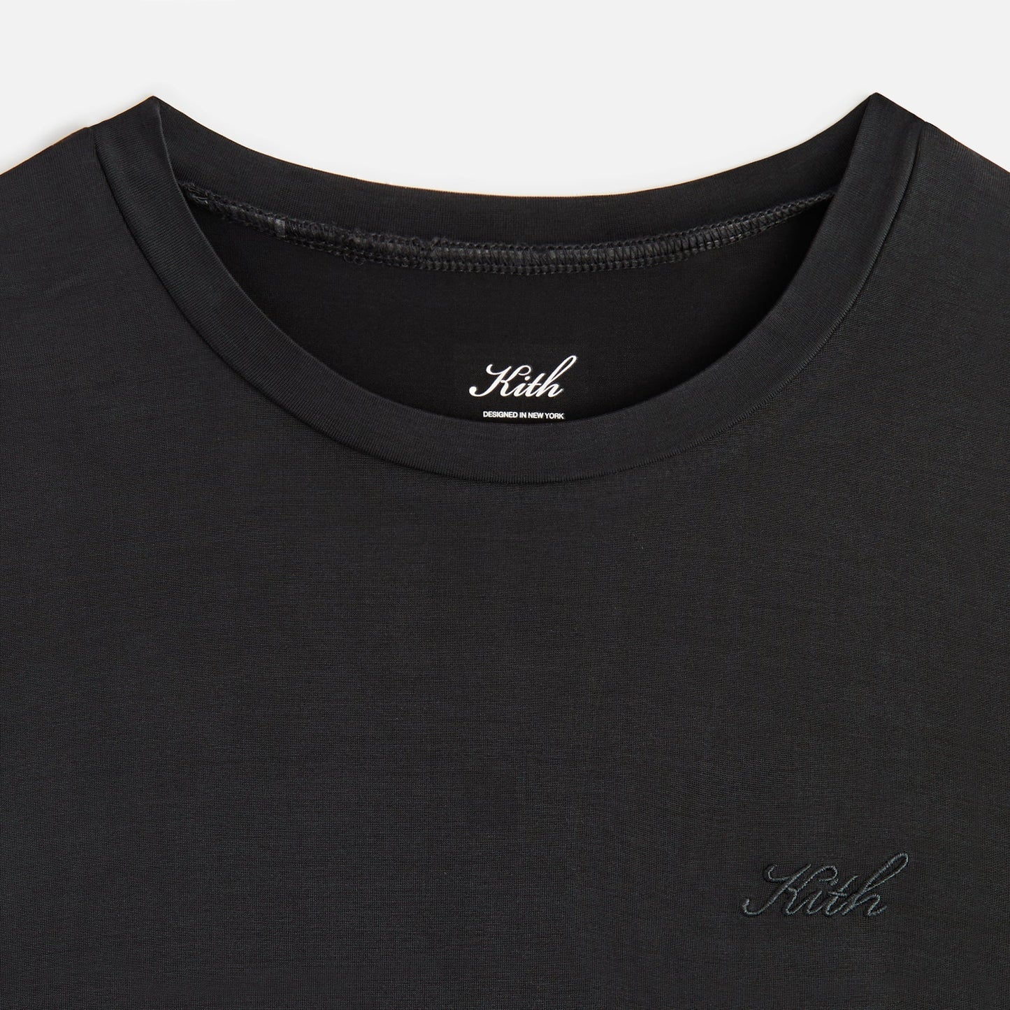 Women Kith Kith Women Mulberry III Cupro Tee - Black