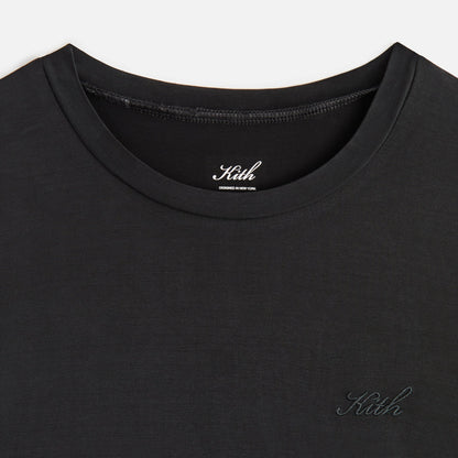 Women Kith Kith Women Mulberry III Cupro Tee - Black