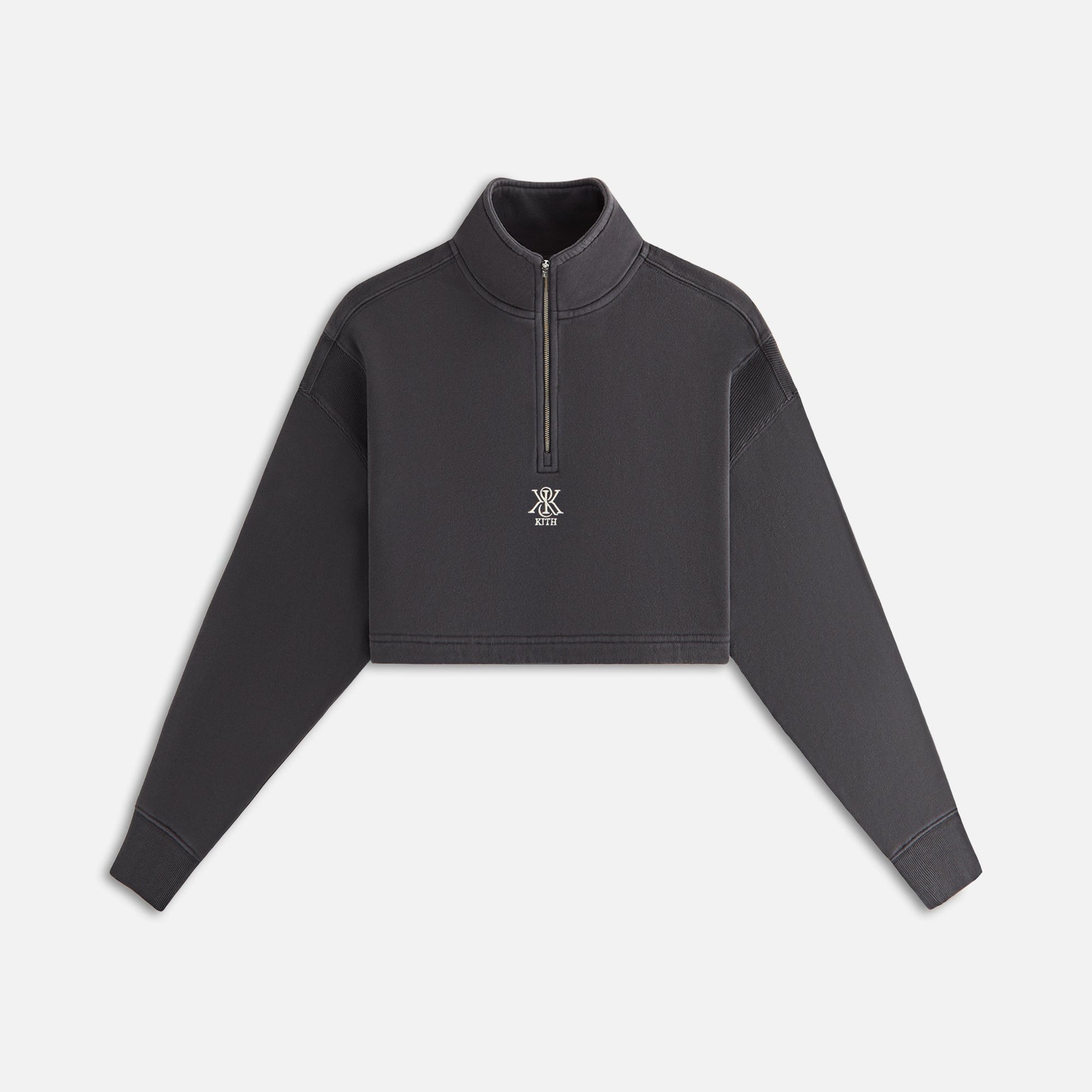 Women Kith Kith Women Vesper Sueded Quarter Zip - Gotham