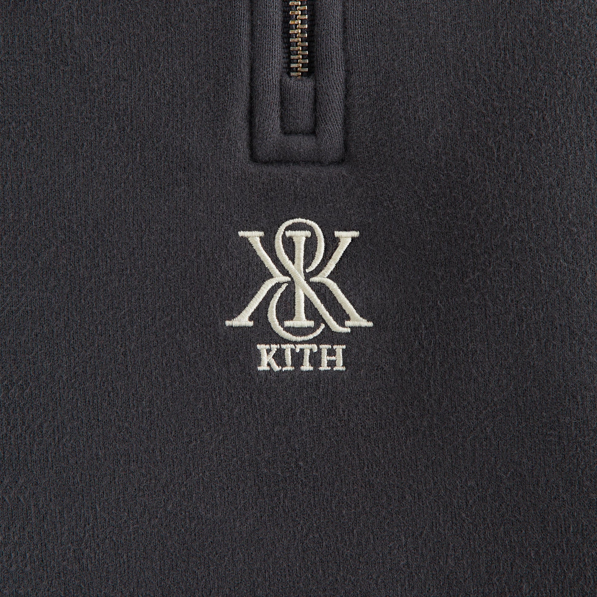 Women Kith Kith Women Vesper Sueded Quarter Zip - Gotham